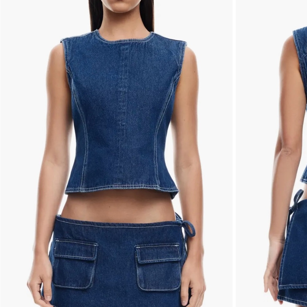 Liones Countryside Denim Top Size 6